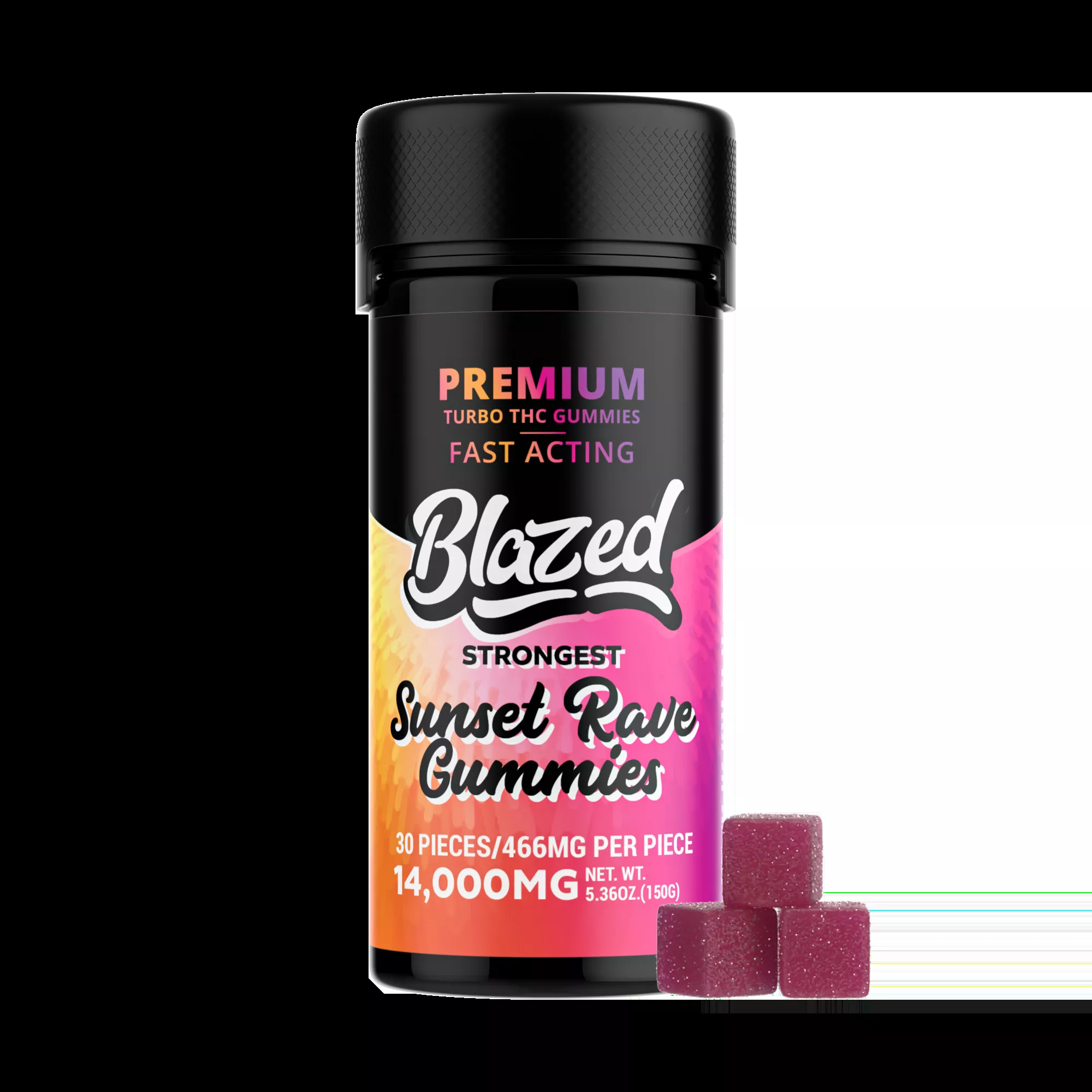 14,000MG Turbo THC Gummies – Blazed