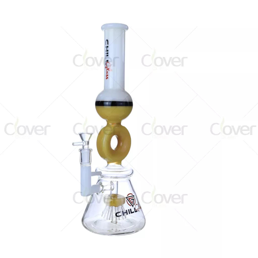 14.17″ Donut Design Beaker Glass Bong | 5mm Thick Chill Glass Water Pipe Wholesale