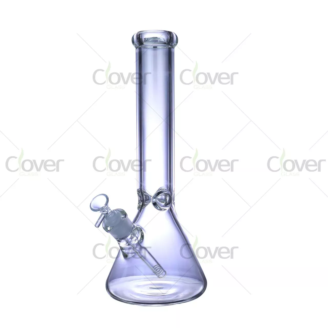14″ cheap beaker bong | 7mm Thick Glass | Clover Glass