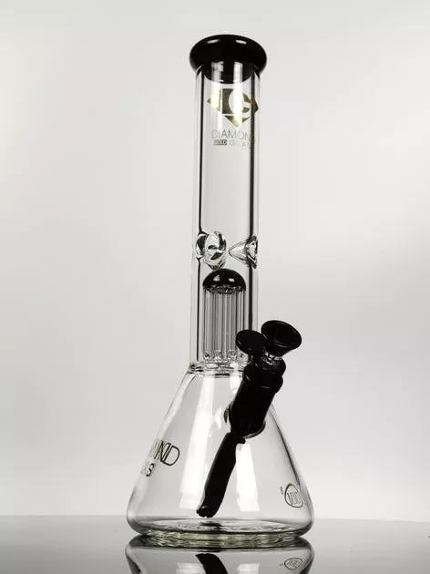 14" Diamond Glass 7mm beaker bong