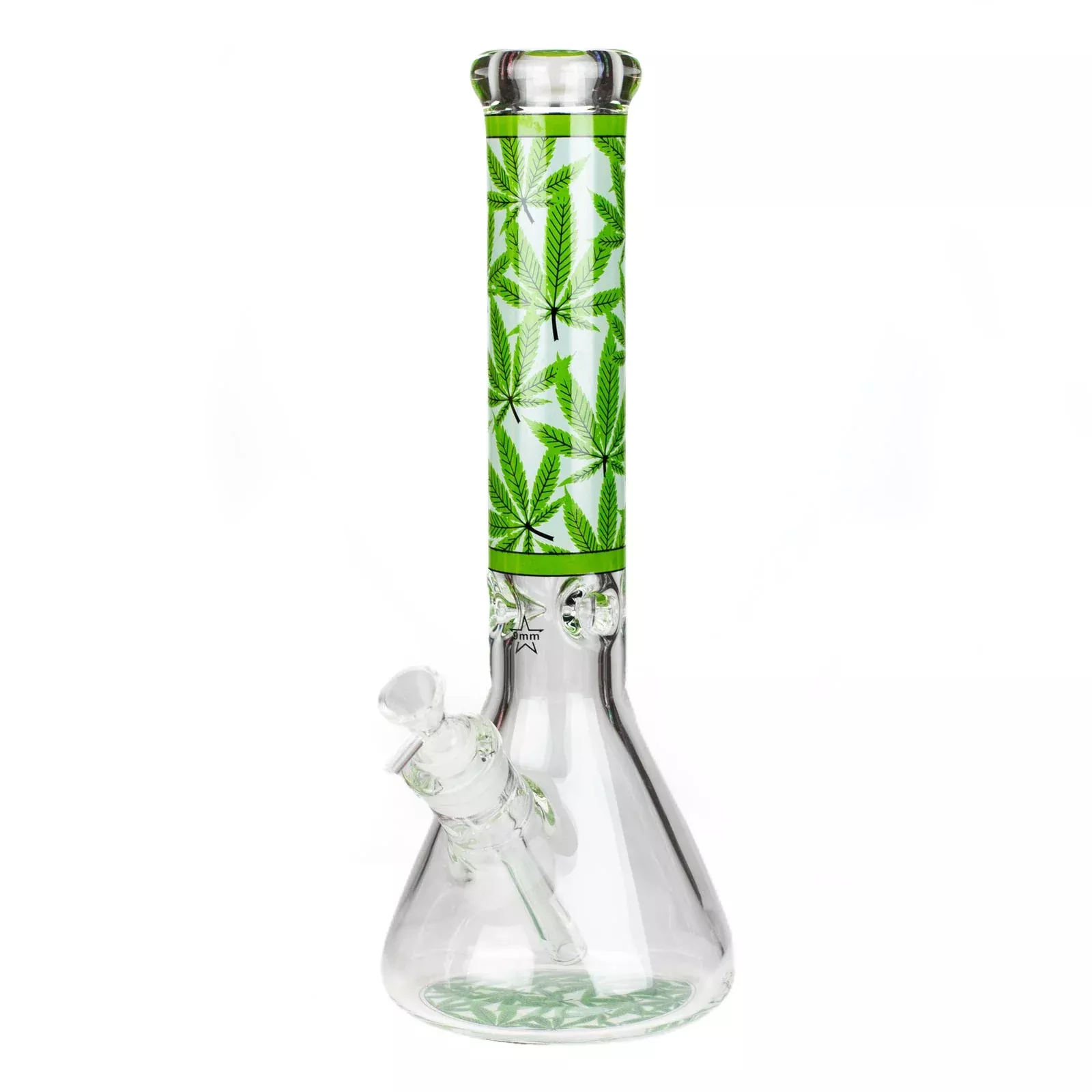 14" Hemp Weed 9mm Glass Bong