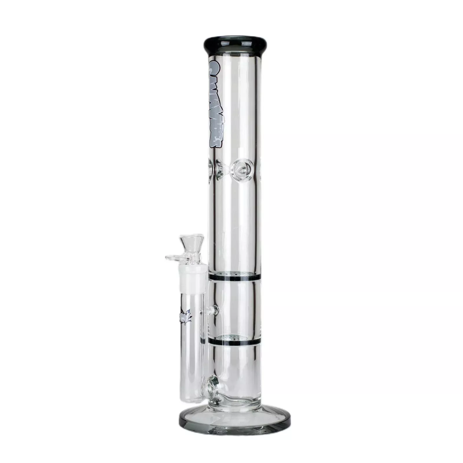14-Inch Honeycomb Glass Bong with Two Disk Percolators