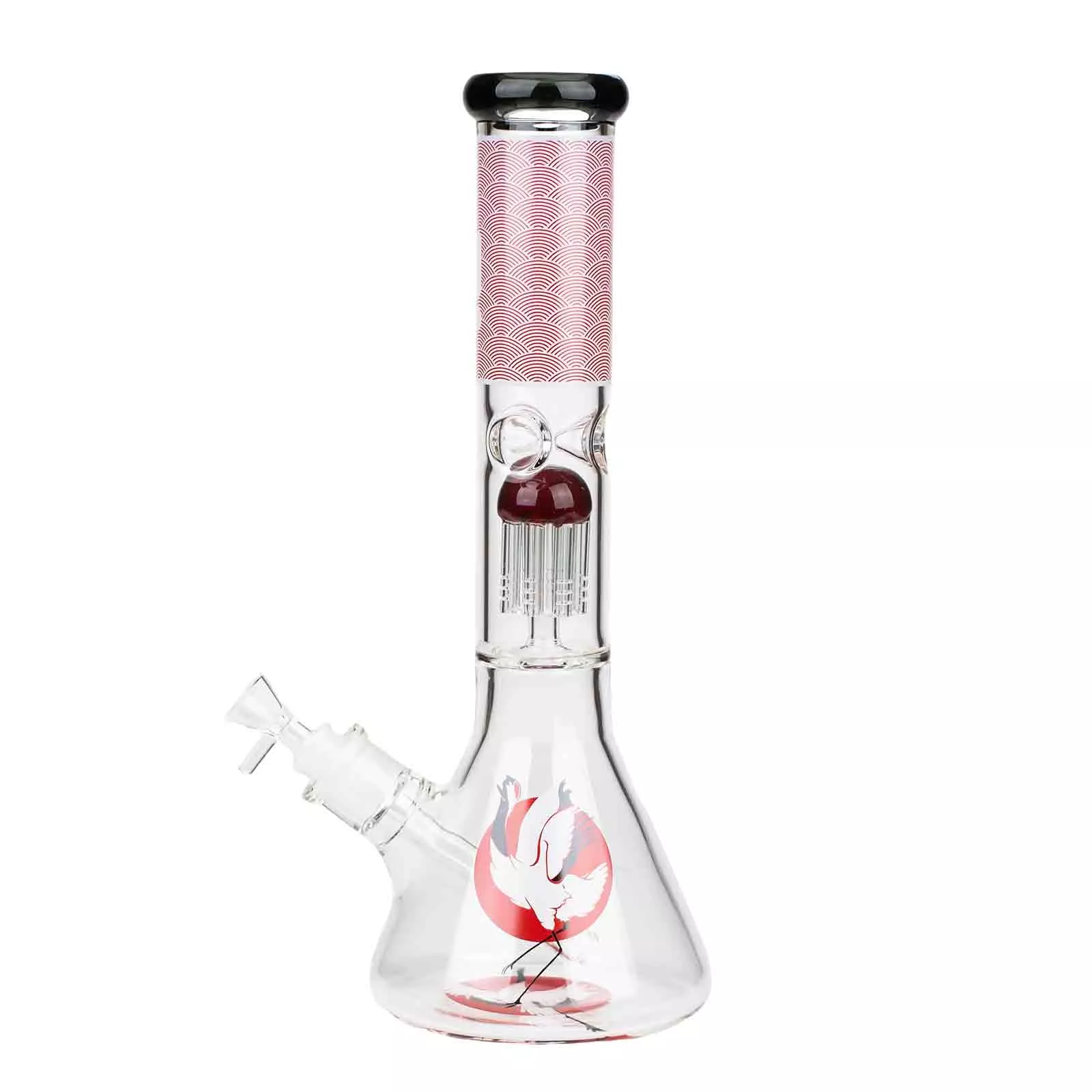 14"Pink Beaker Bong - Crane
