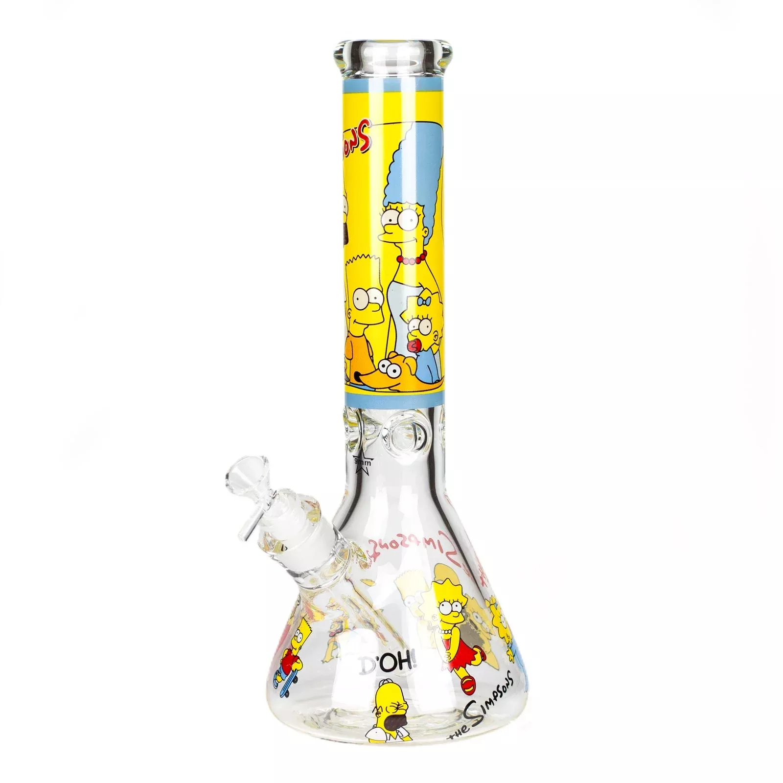 14" Yellow Family Cartoon Bongs