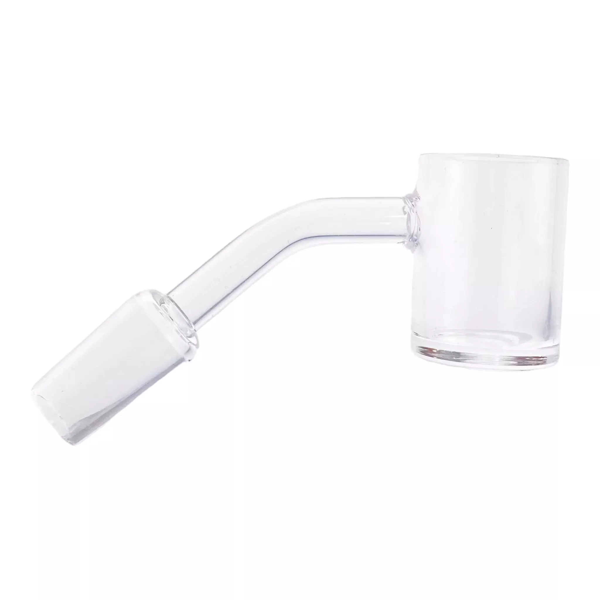14mm Quartz Banger With 45 Degree Male Fitting And 25mm Wide Bucket Extra Thick Base