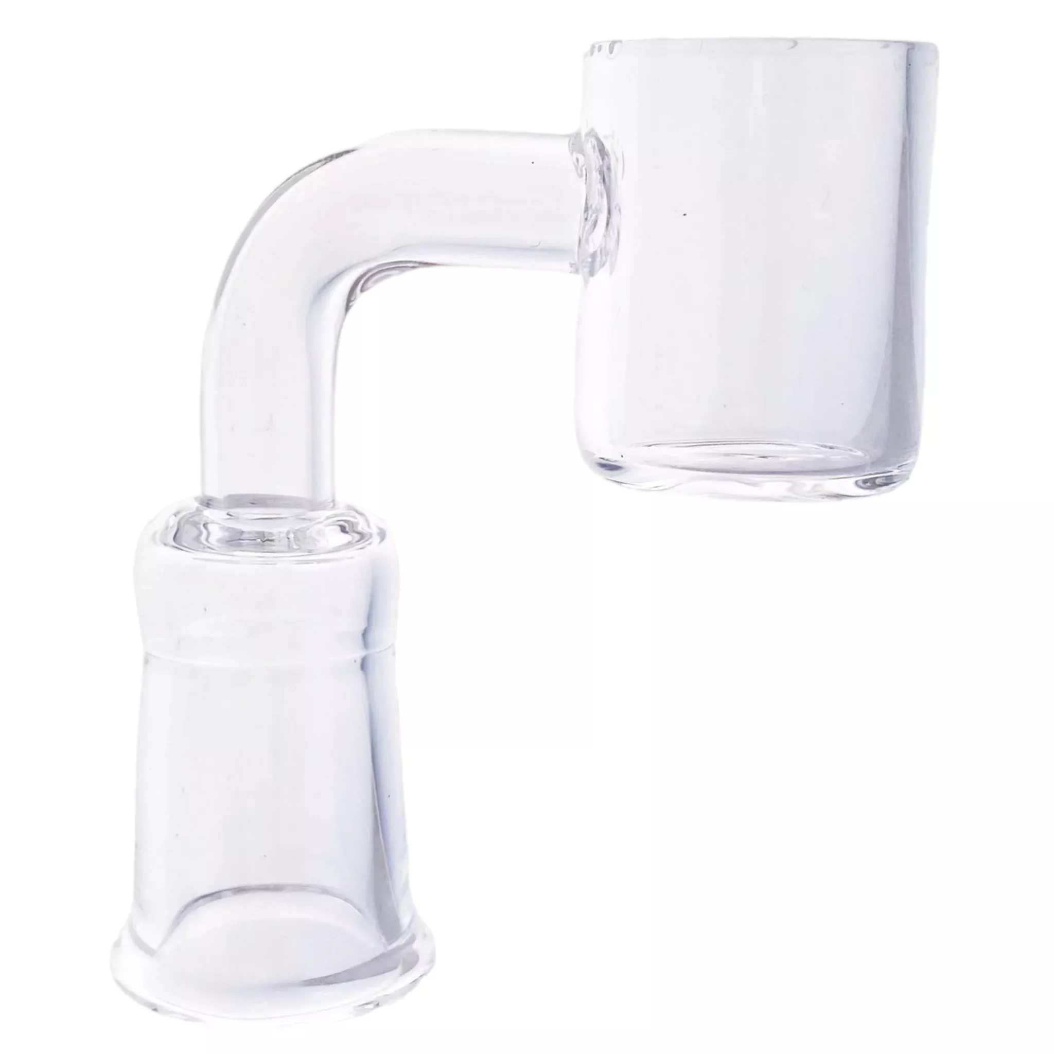 14mm Quartz Banger With 90 Degree Female Fitting And 20mm Wide Bucket