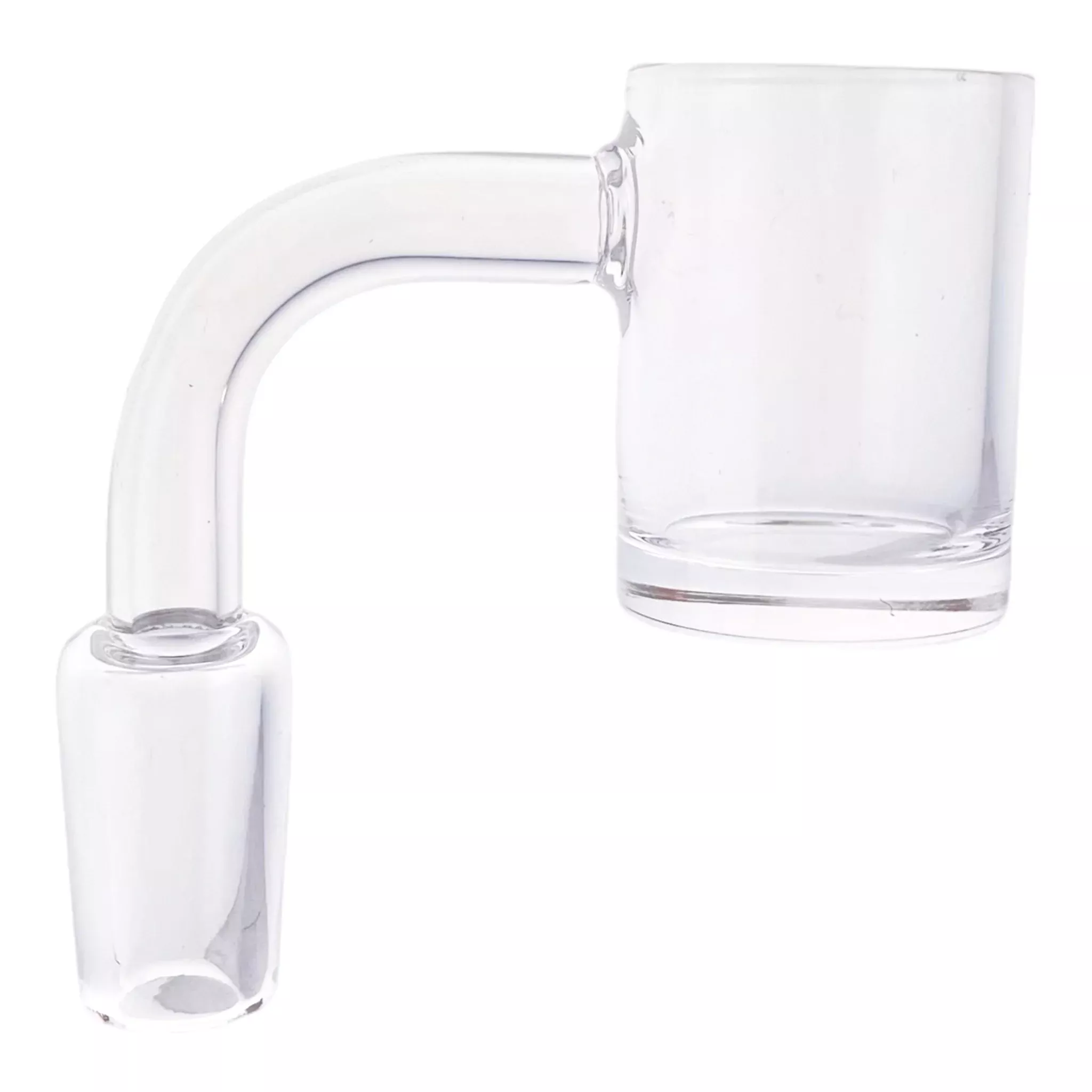 14mm Quartz Banger With 90 Degree Male Fitting And 25mm Wide Bucket Extra Thick Base