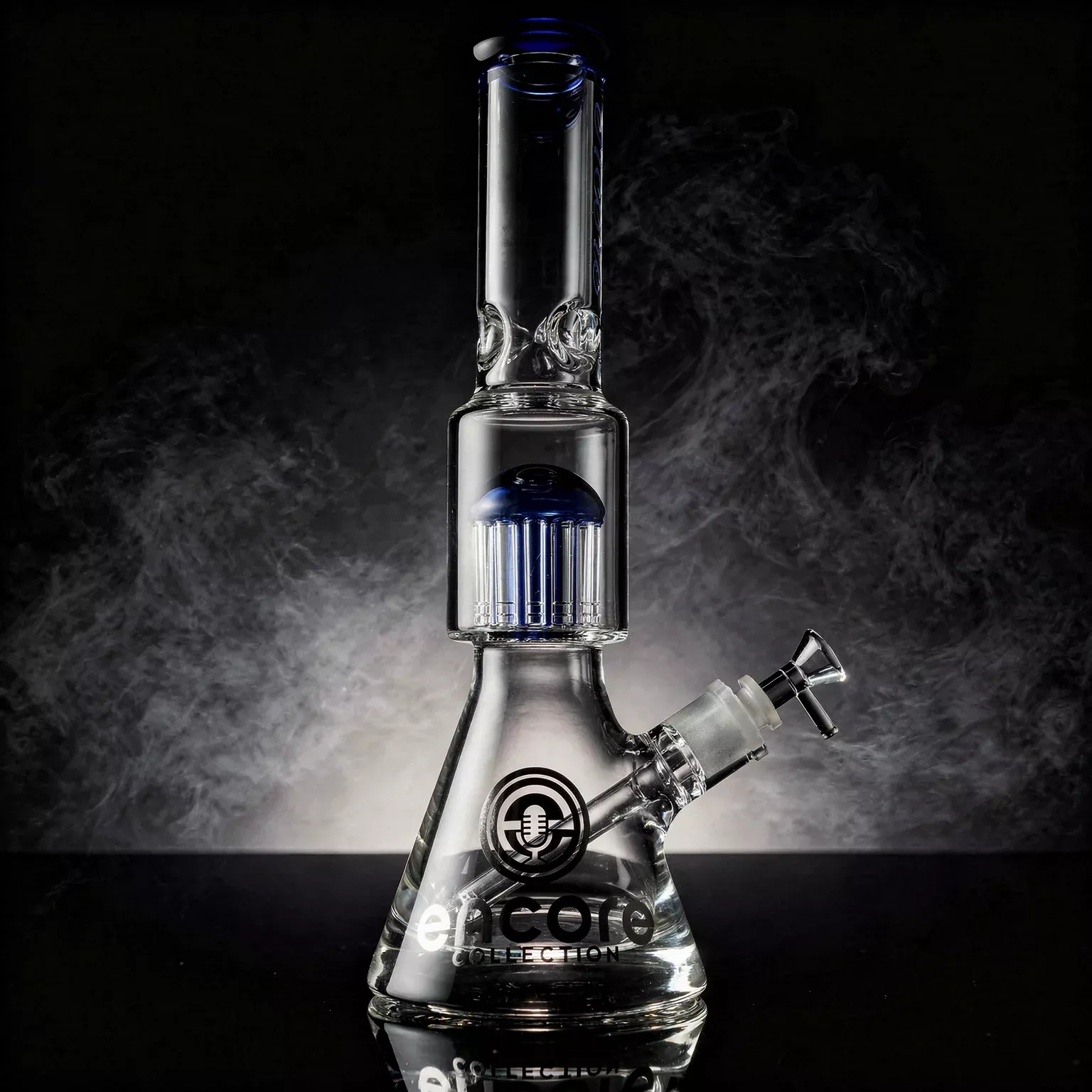16" Encore Collection Tree Mega Pounder Beaker Bong w/ Color Accents