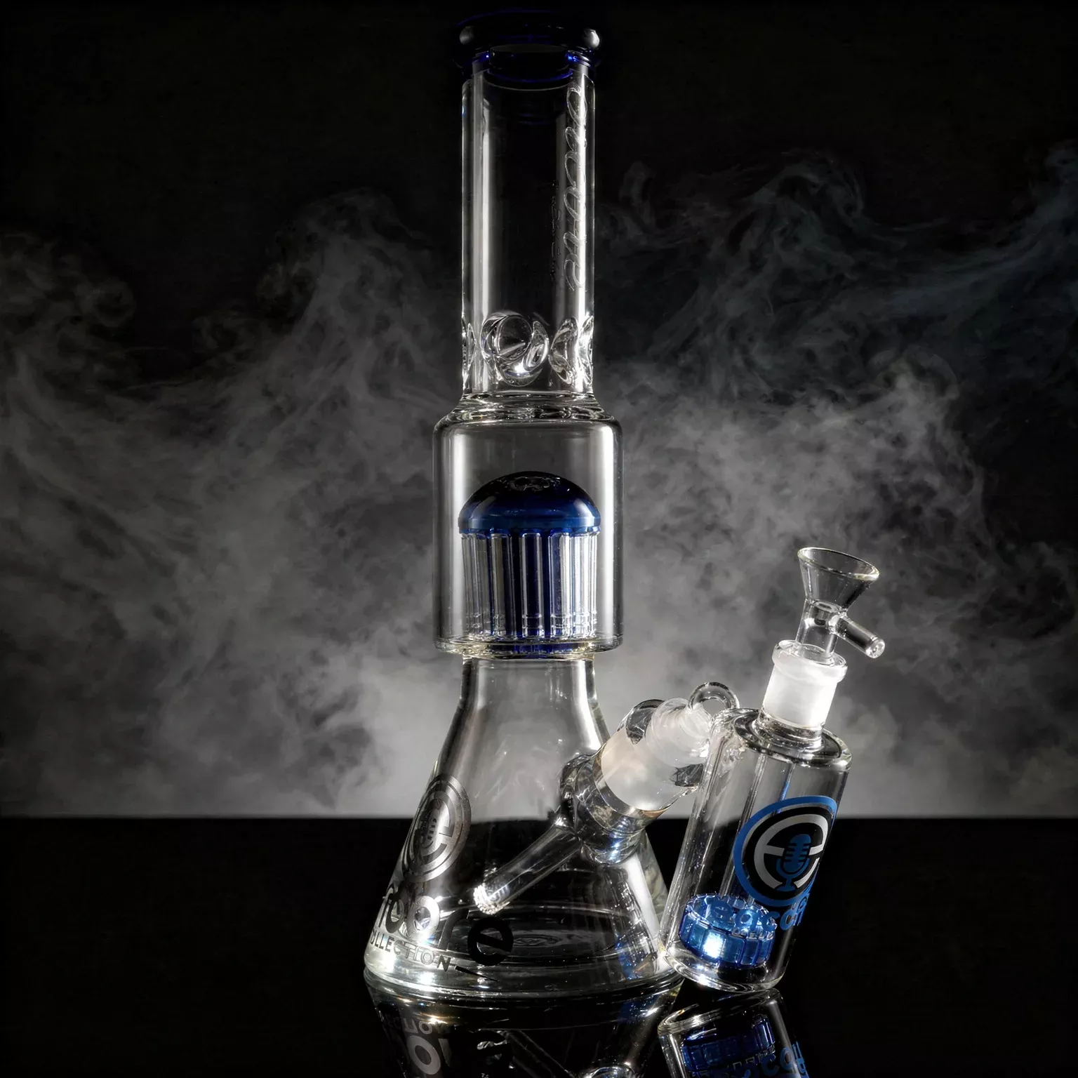 16" Tree Mega Pounder + Heavywall Showerhead Ash Catcher Set