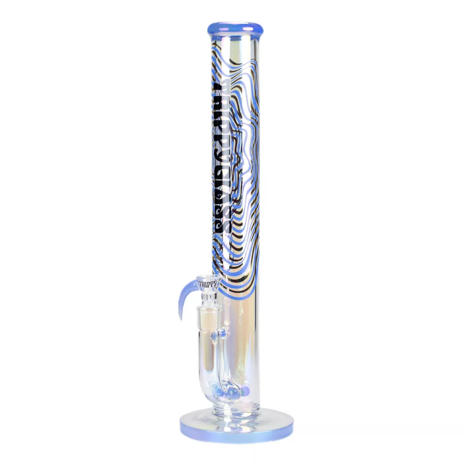 17" Holographic Double Inline Straight Tube Bongs