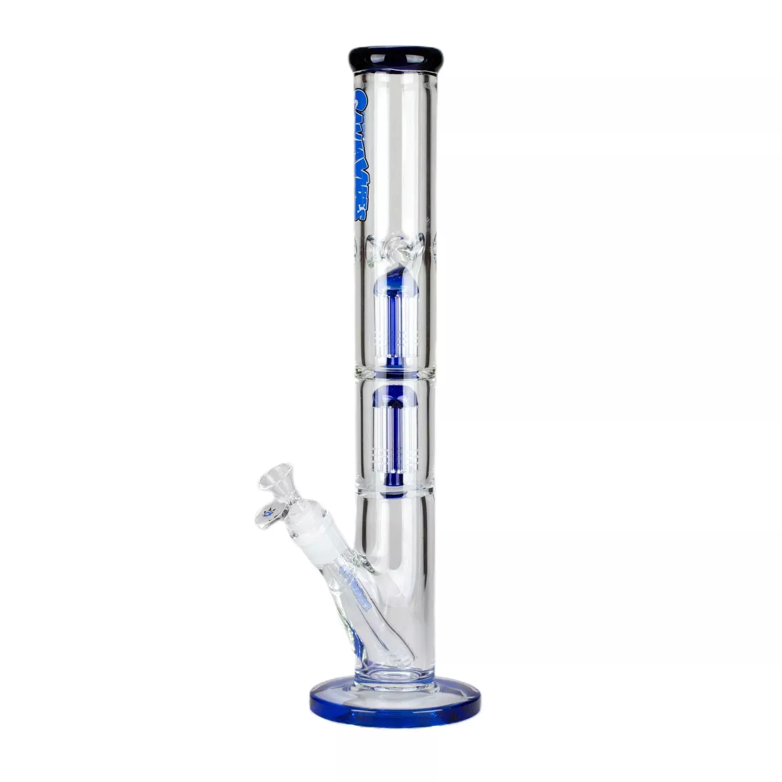 17 Inch Double Tree Perc Glass Bong