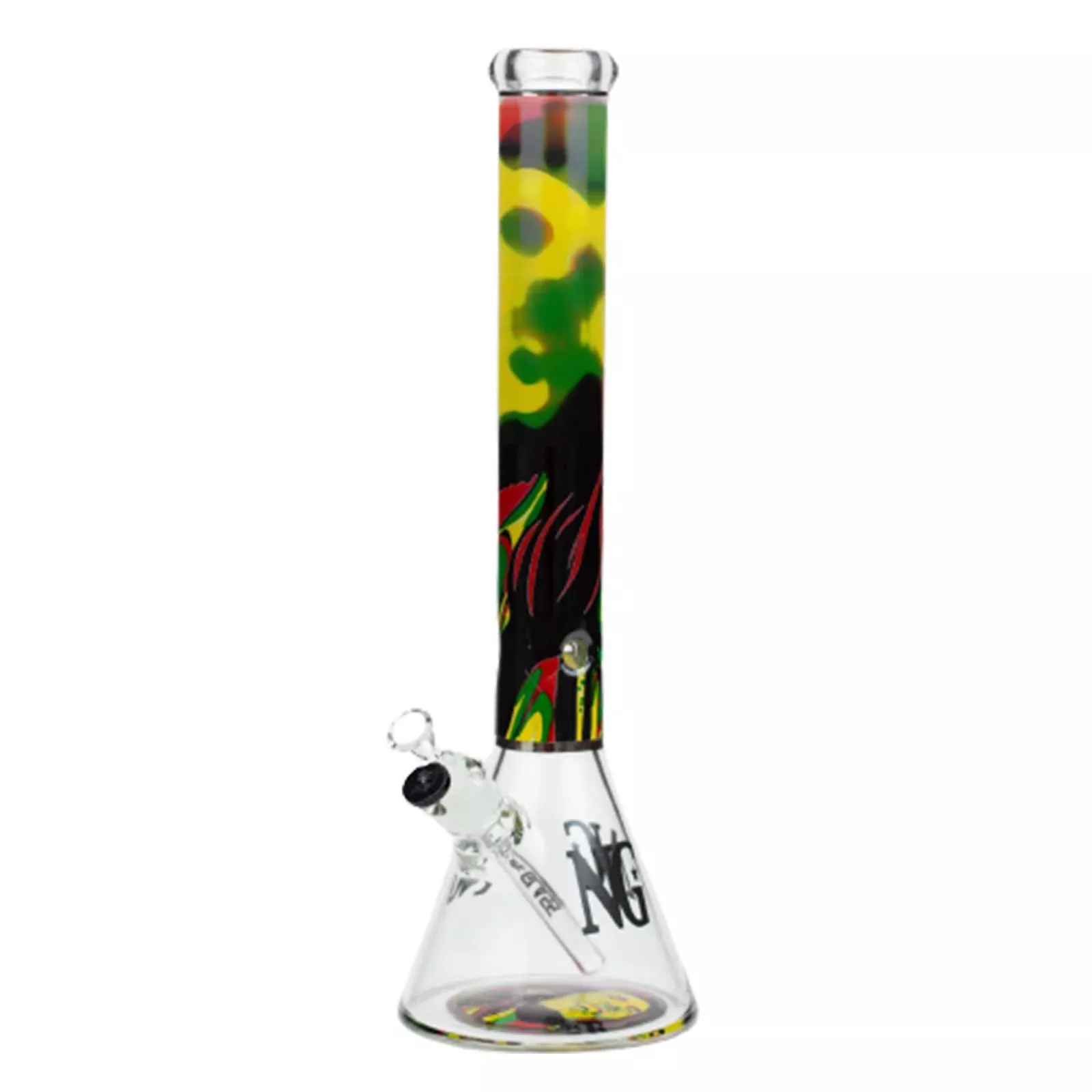 18" Rasta Legend Beaker Bong