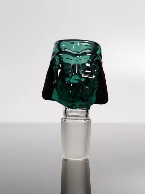 18mm Green clear glass dv male bowl