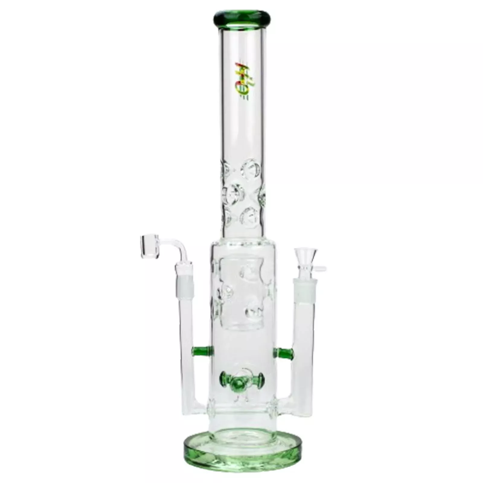 19" H2O 2-in-1 Double Joint Bong