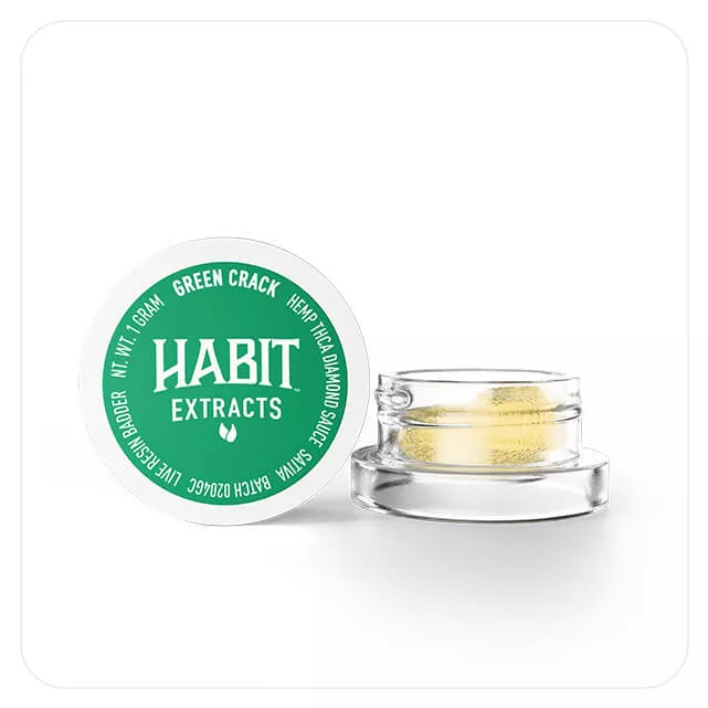 1g THca Diamond Sauce Live Resin Badder – Green Crack
