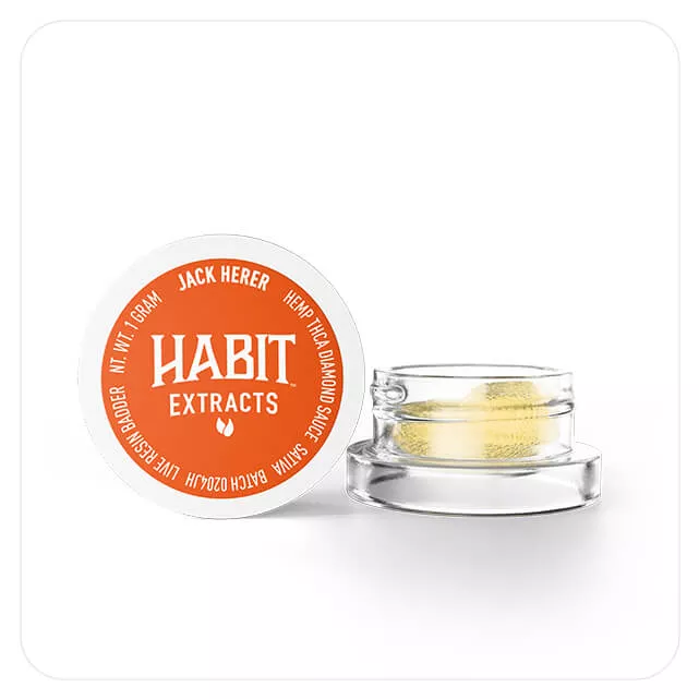 1g THca Diamond Sauce Live Resin Badder – Jack Herer