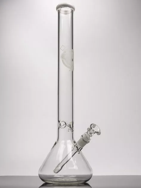 20" Hvy glass white lined beaker