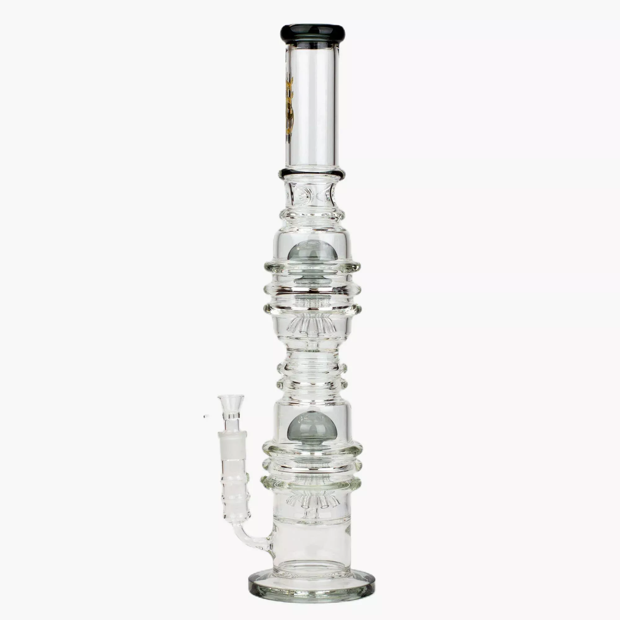 21" H2O Dual Percolator Glass Water Bong
