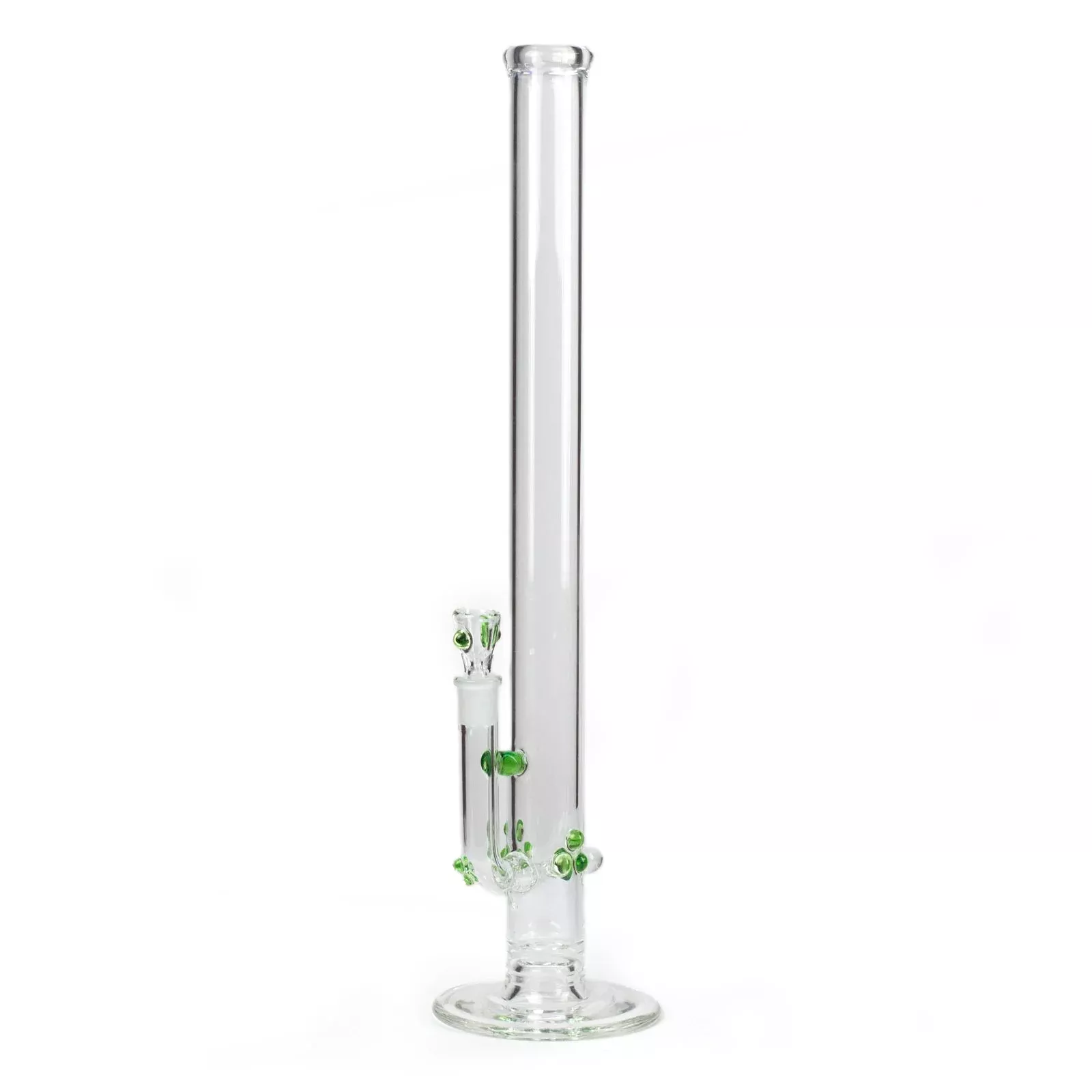 22 inch Straight Tube Bong with Opal Accents