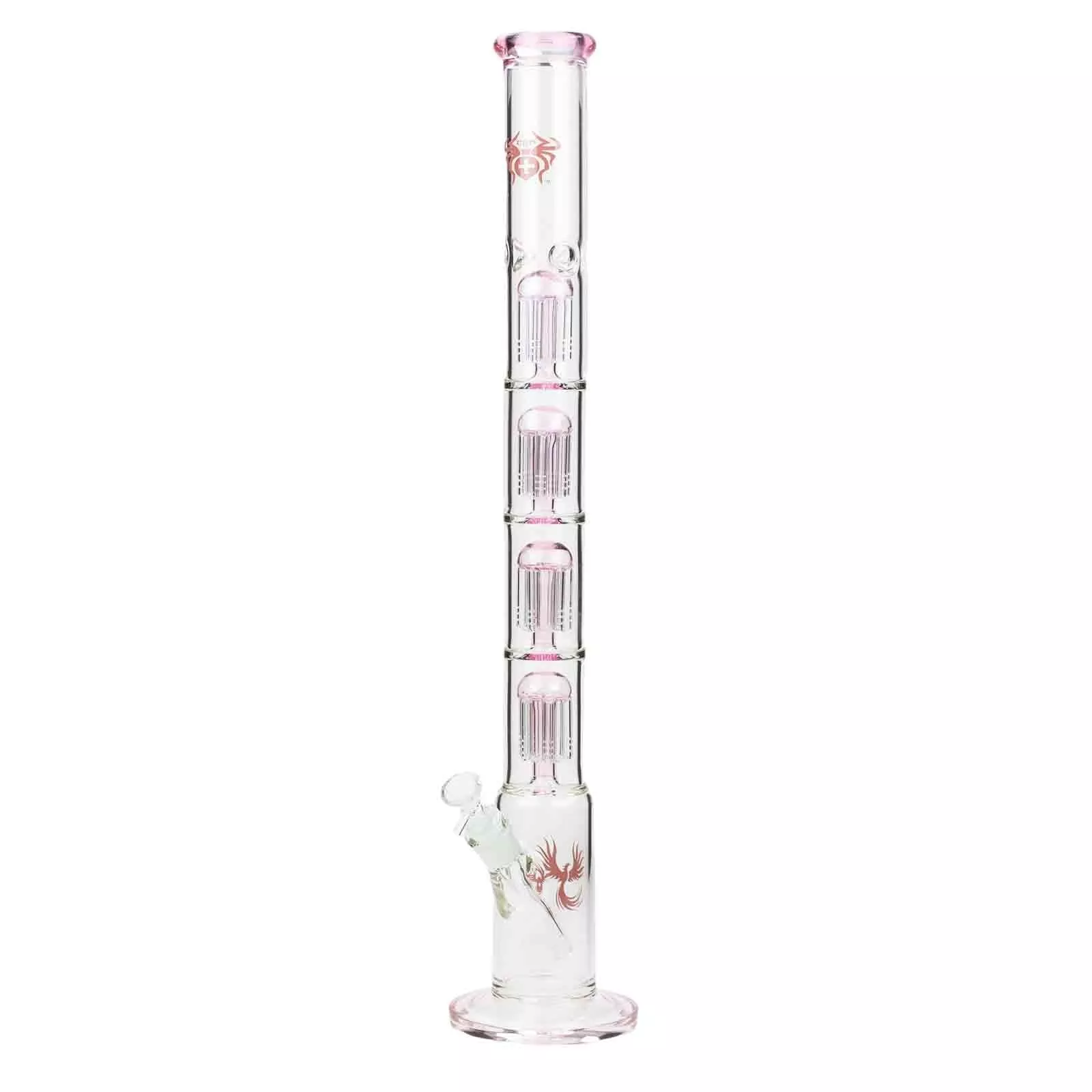 26" Xtreme Quad-Percolator 7mm Glass Bong