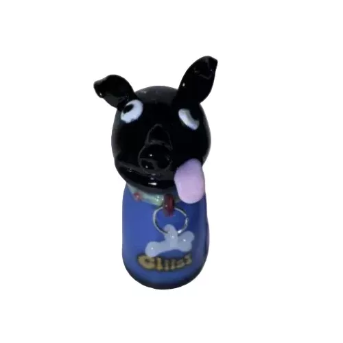 3.5" Glizzy Ceramic Pug Hand Pipe