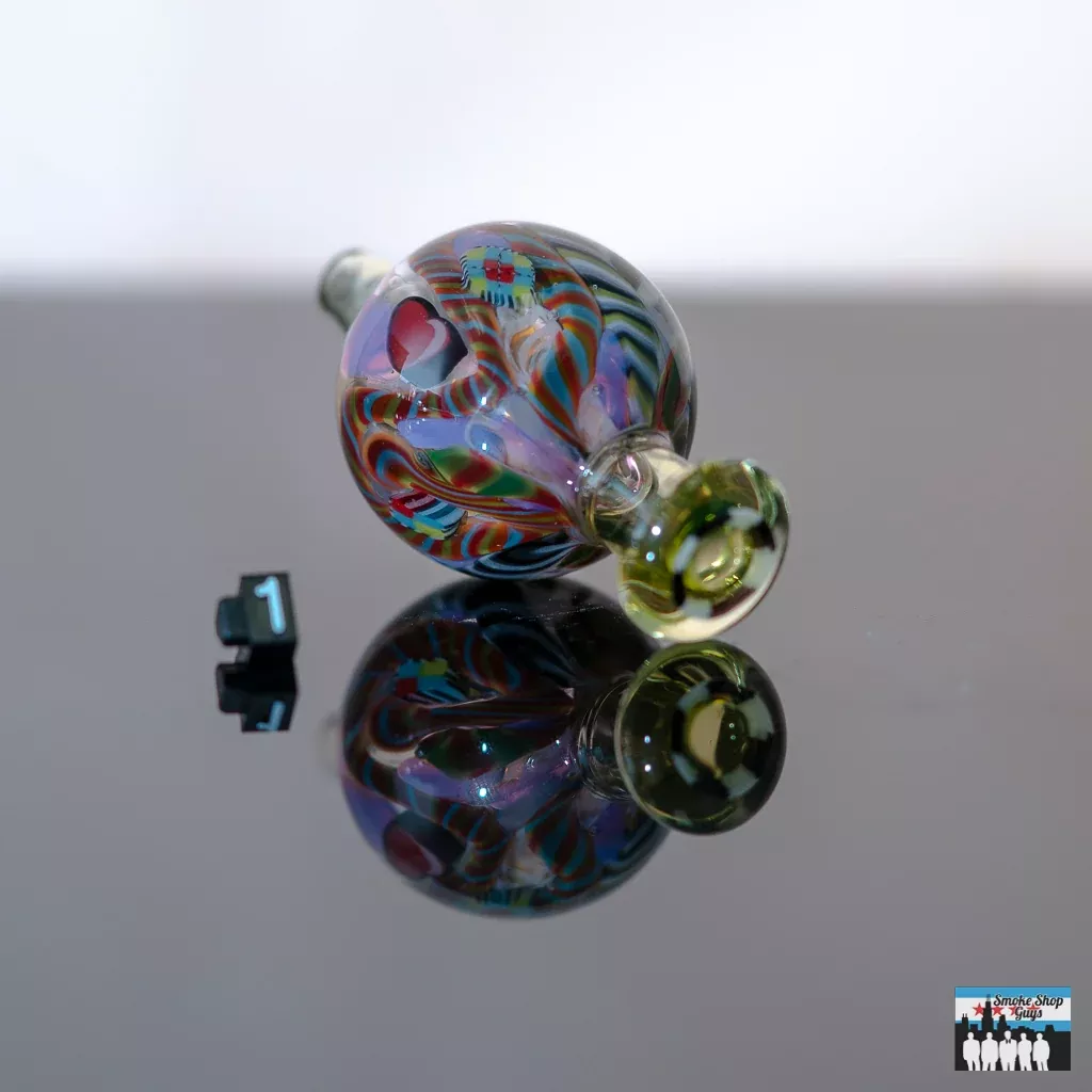 30mm Bubble Caps by Millennium Glass | Colorful Concentrate Accessories