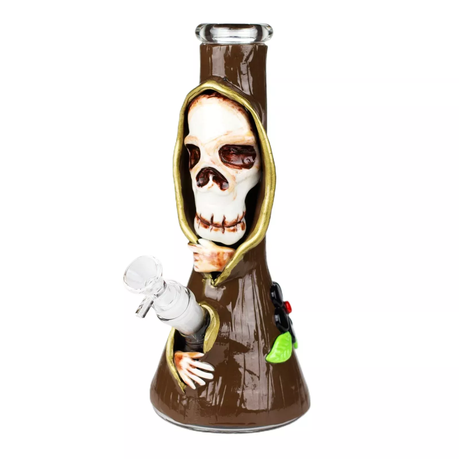 3D Resin Skull Glass Beaker 10"