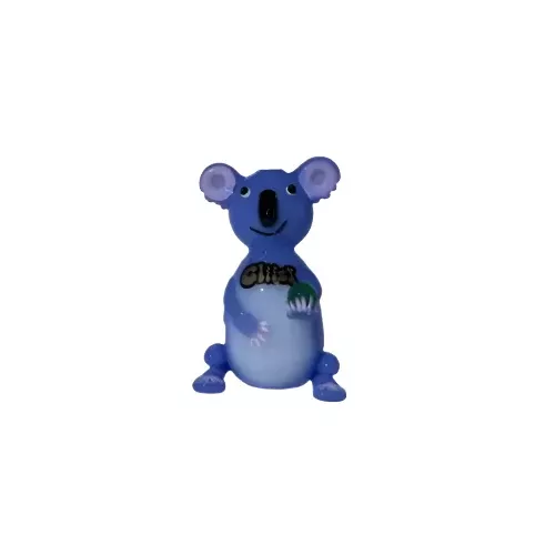 4" Glizzy Ceramic Koala Hand Pipe