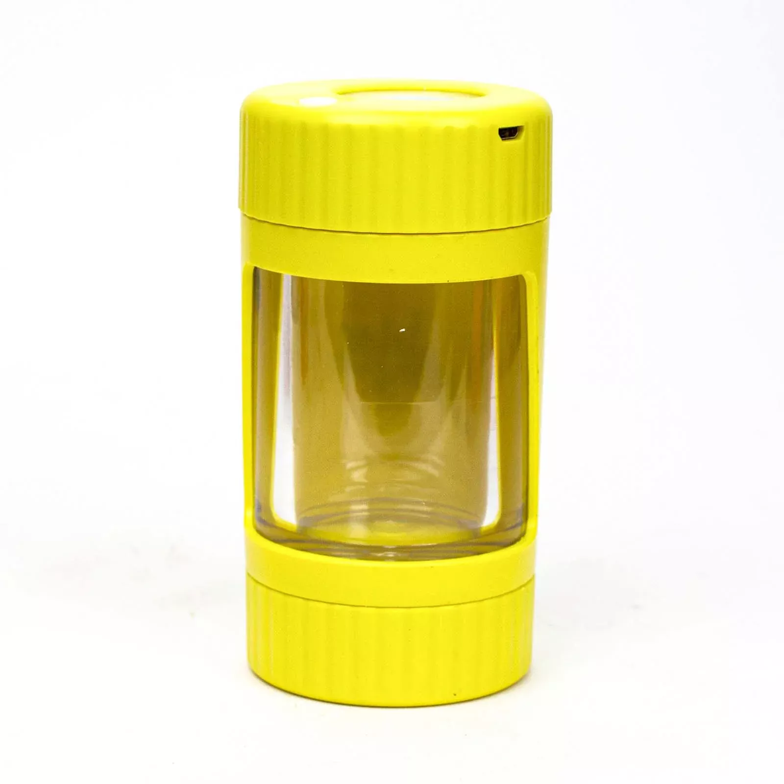 4-in-1 LED Magnify Jar with Grinder & One Hitter