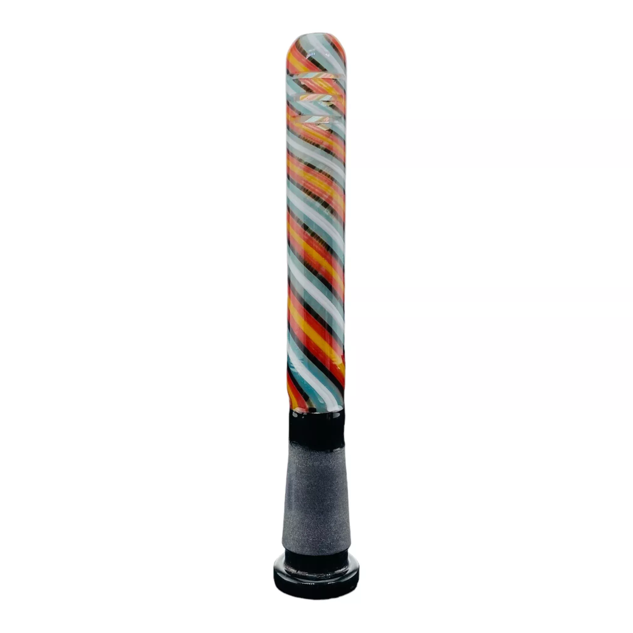4 Inch 14mm - 10mm Downstem For Glass Bong With Fire And Ice Linework