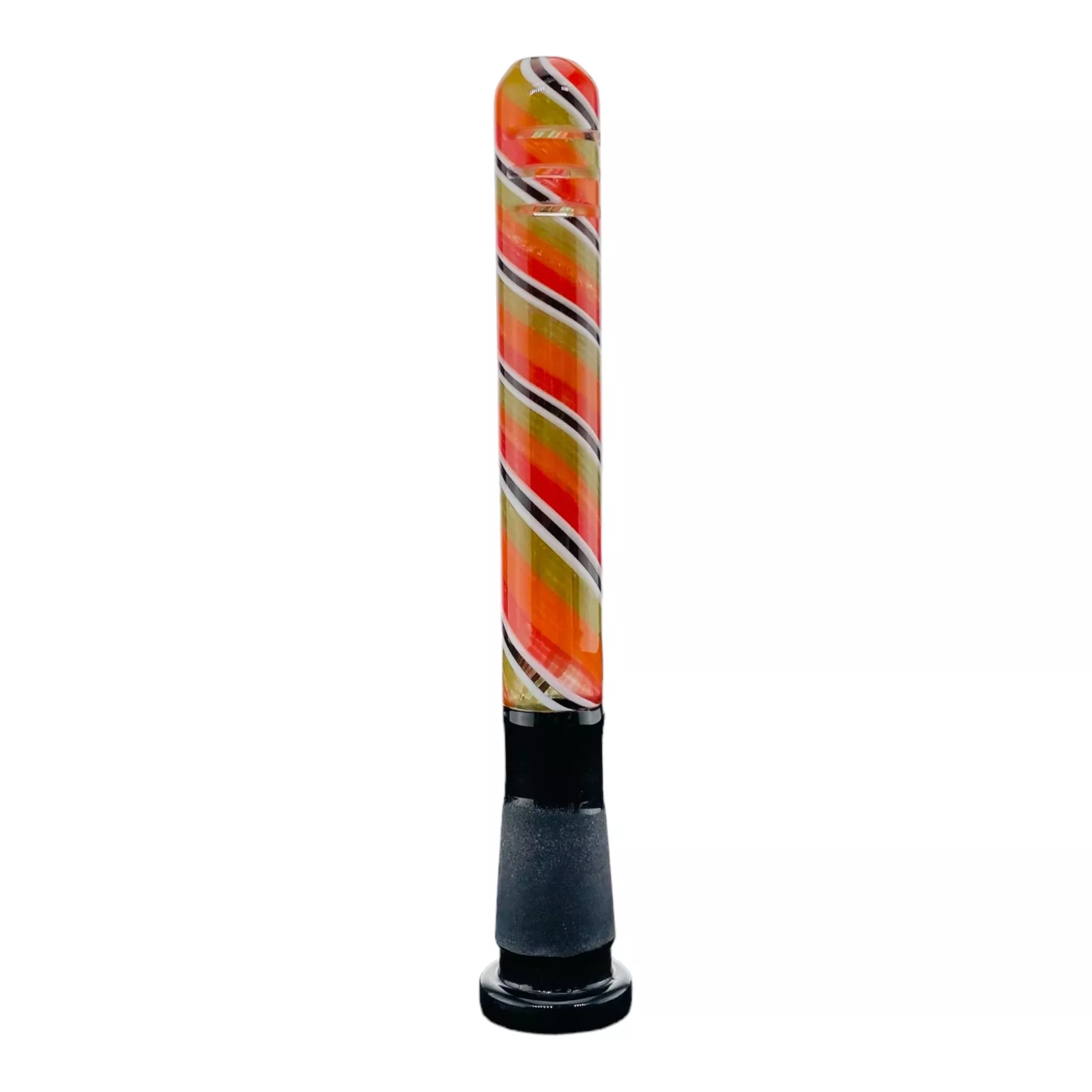 4 Inch 14mm - 10mm Downstem For Glass Bong With Multi Color Linework