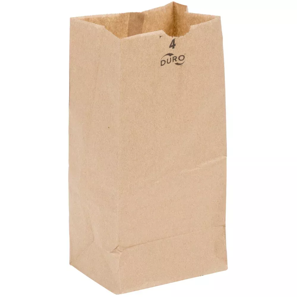 4lb Kraft Paper Retail Bags - 500 Count Bundle