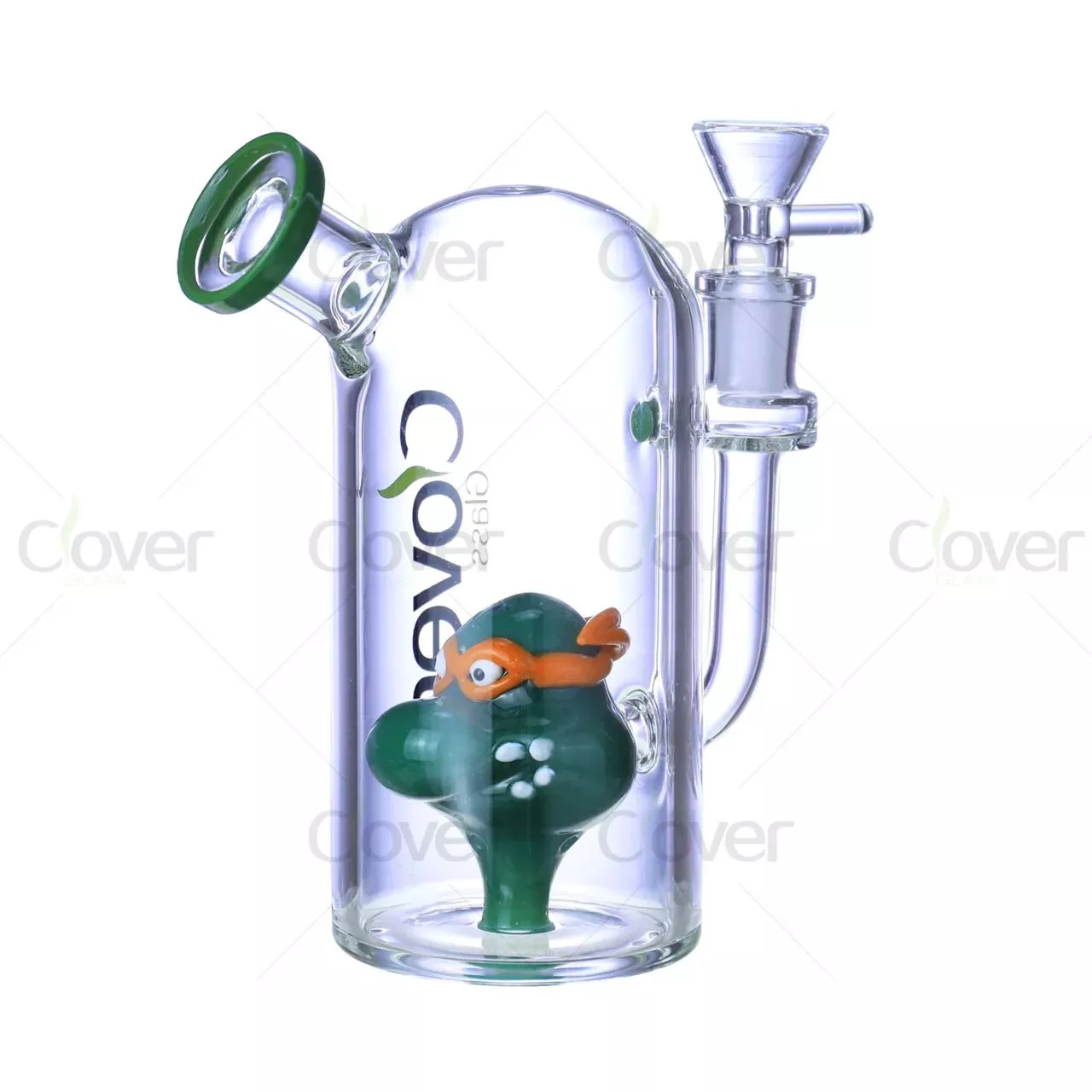 5.9″ 5mm Ninja Turtle Glass Ash Catcher / Dab Rig | Wholesale Water Pipe