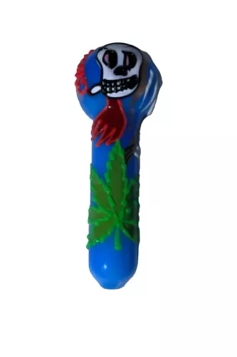 5" Glizzy Artistic Multi-Color Tube Pipe