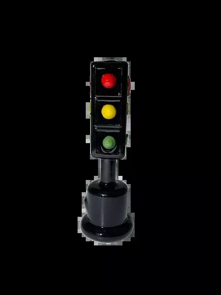 5" Glizzy Ceramic Traffic Light Pipe - Black