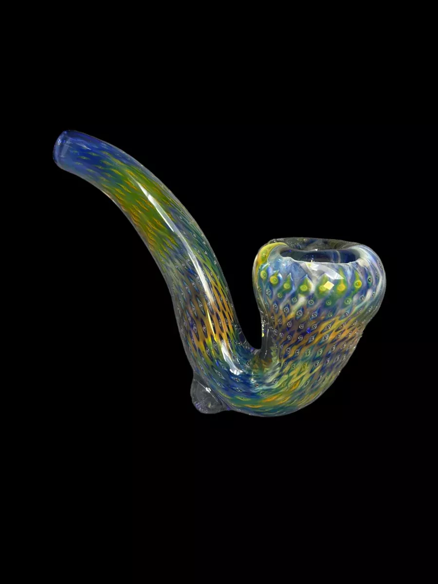 5" Gold & Silver Fumed Sherlock Pipe - Air Pocket Design