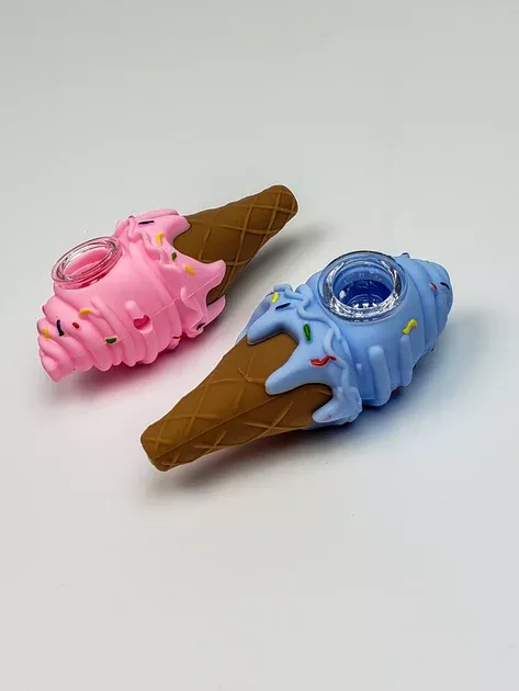 5" silicone ice cream cone pipe