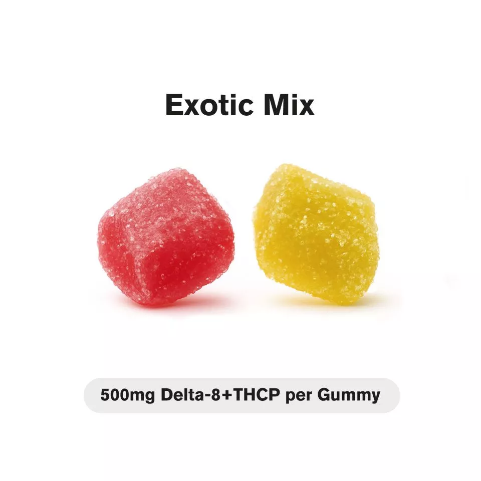 500mg D8 & THCP Gummies - Exotic Mix - Stunn'd