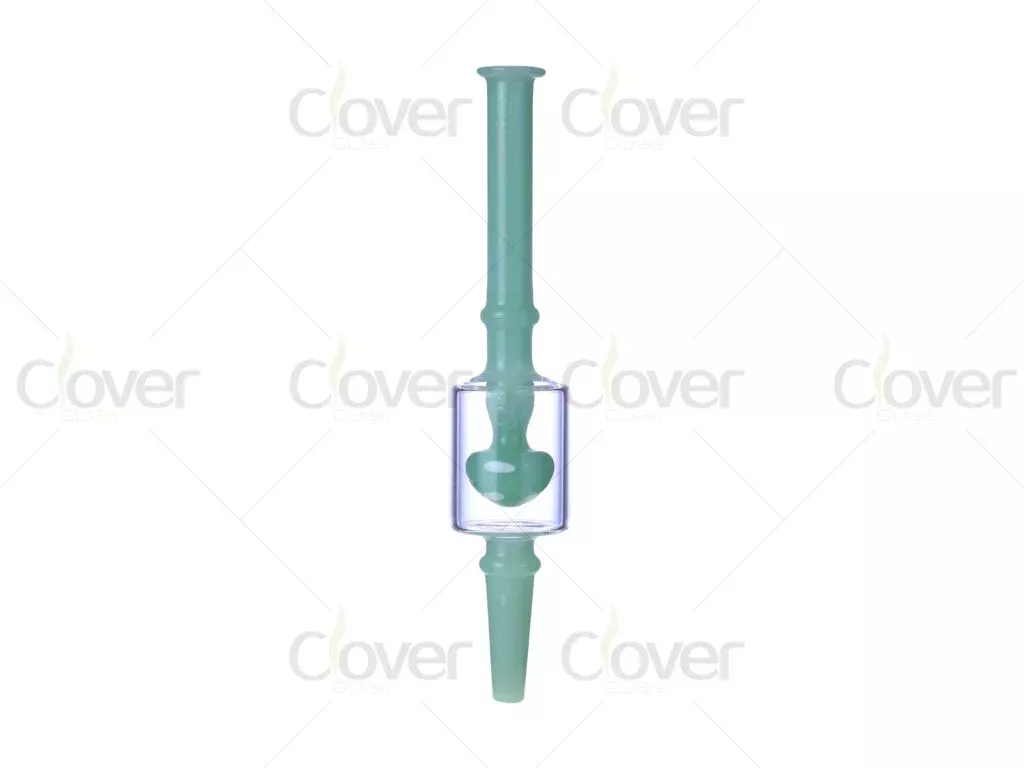6.5 Inch Glass Nectar Collector Kit with Inline Chamber | MM NC Dab Straw | Stainless Steel Tip | Complete Dab Kit