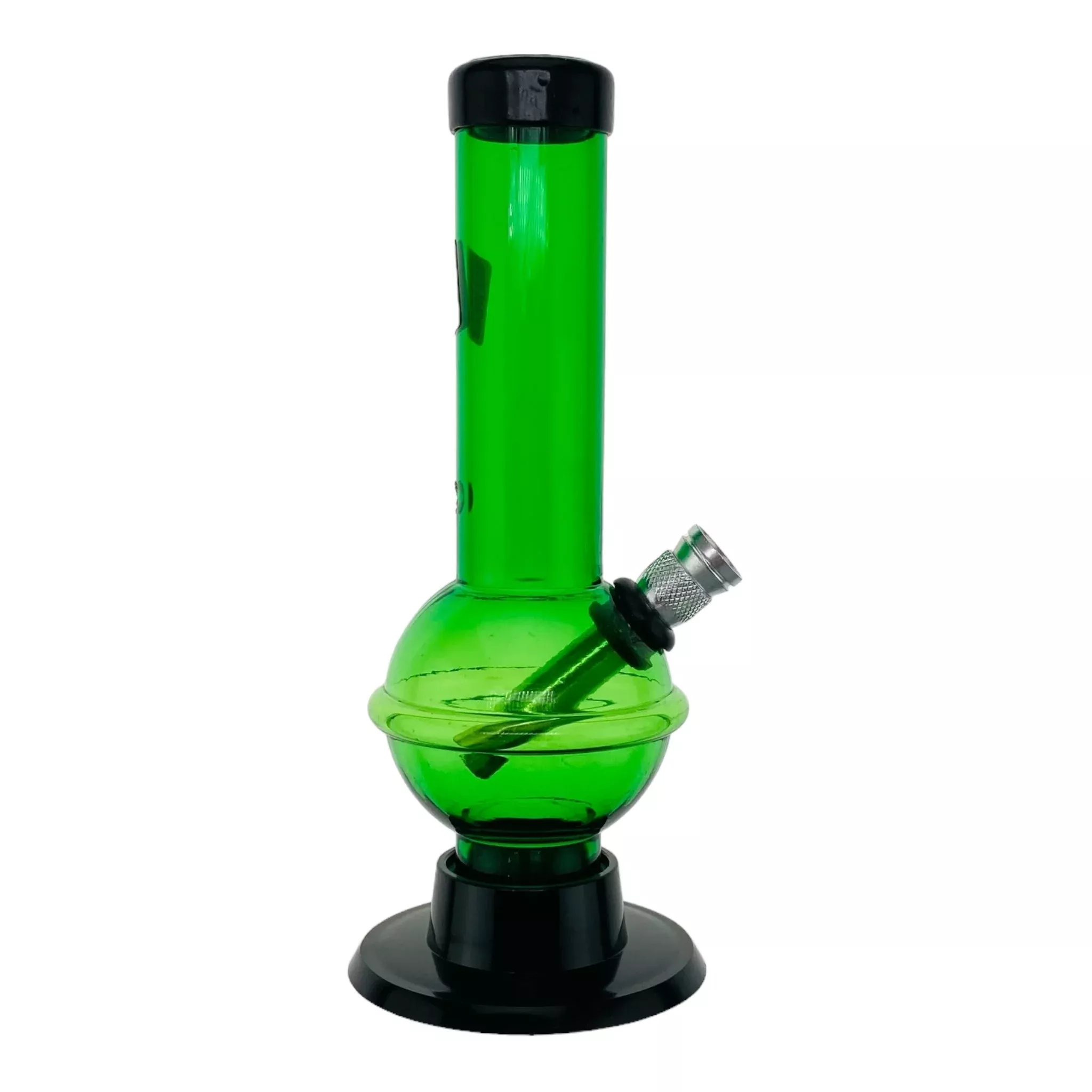 6 Inch Plastic Bong With Carb Hole And Metal Bowl