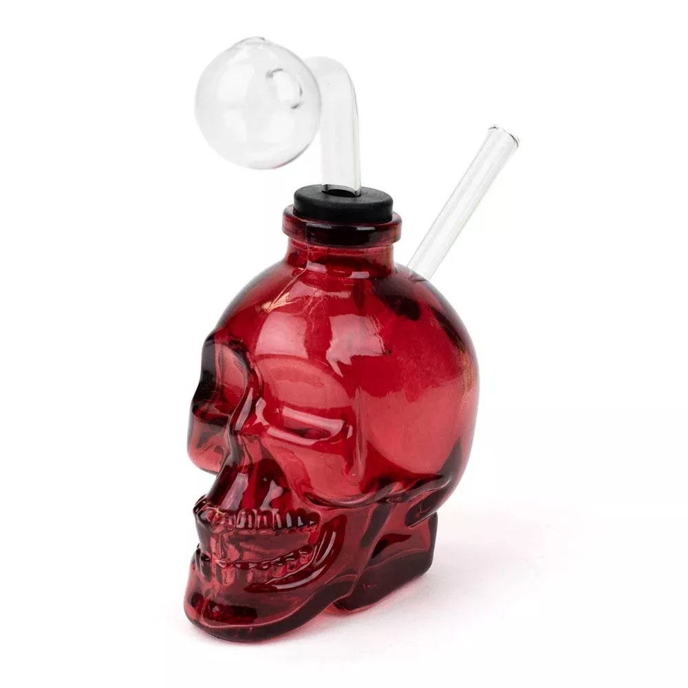 6 Inches Soft Glass Skull Bong