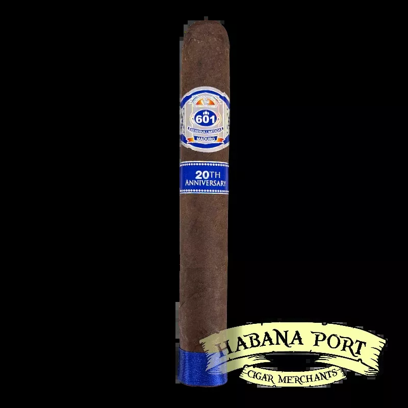 601 Blue Maduro 20th Anniversary Oval 6.75x56