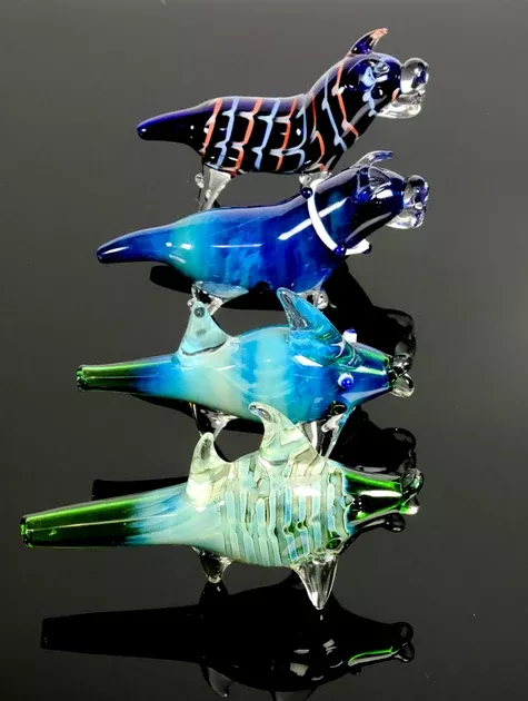 7'' long animal pipe dog/fish