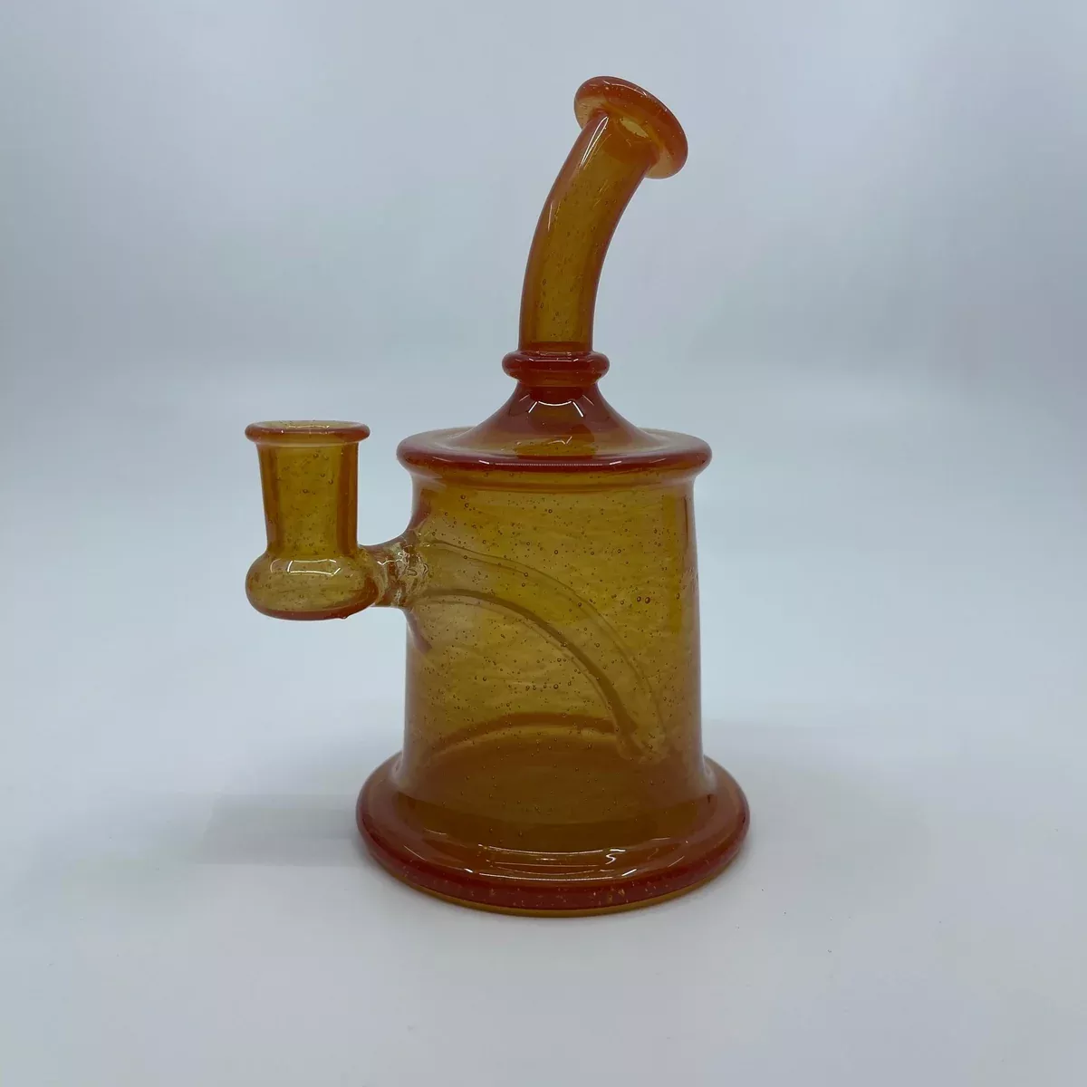 7 Ten Glass Mini Tube Bong - Hot Sauce Design with 10mm Female Joint