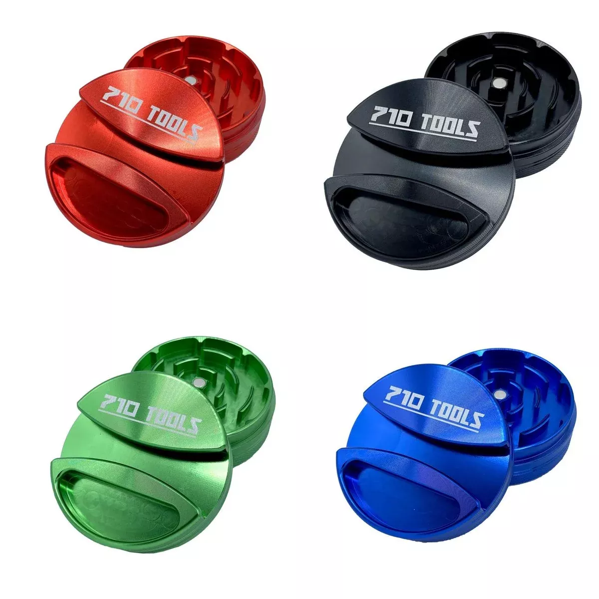 710 Tools Aluminum Two-Piece Grinder – Assorted Vibrant Colors