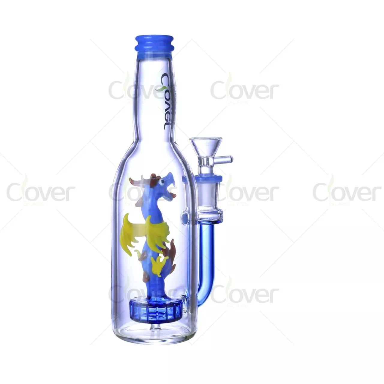 8.66″ 5mm Dragon Bottle Glass Bong with Matrix Perc | Wholesale Water Pipe