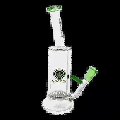 8.7mm Colored Slammer Water Pipe with Honeycomb Perc & Nail - Assorted Colors