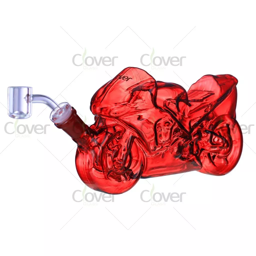 8.86″ Motorcycle Shape Glass Water Pipe with 14mm Female Joint | Clover Glass