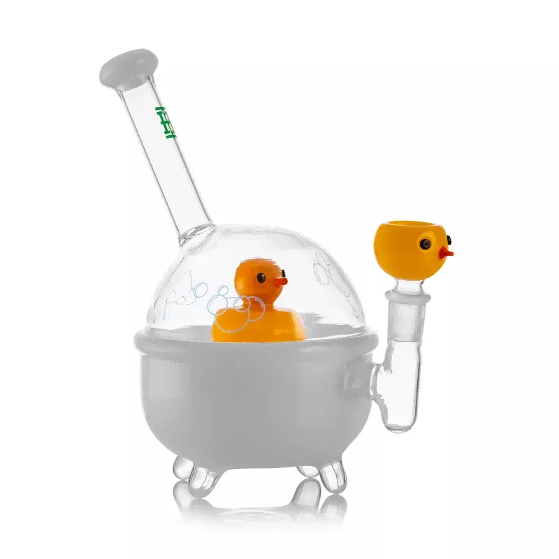 8" Hemper Ducky Glass Bong with Showerhead Perc