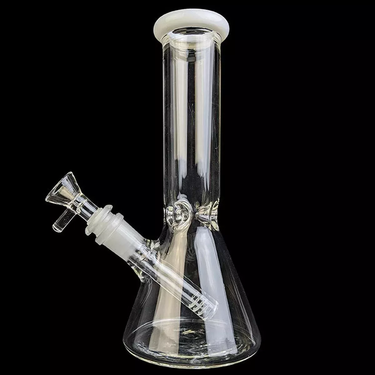 8-Inch Clear Beaker – Stylish and Compact with Color Accents